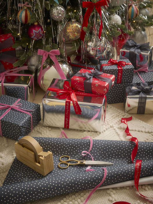 Mini Stars Wrapping Paper - Grey - 10m