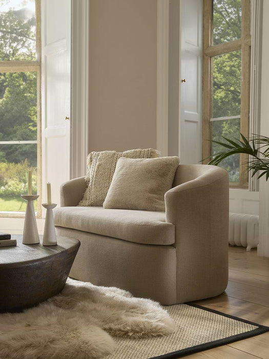 Cosy Luxe Faux Shearling Cushion - Natural