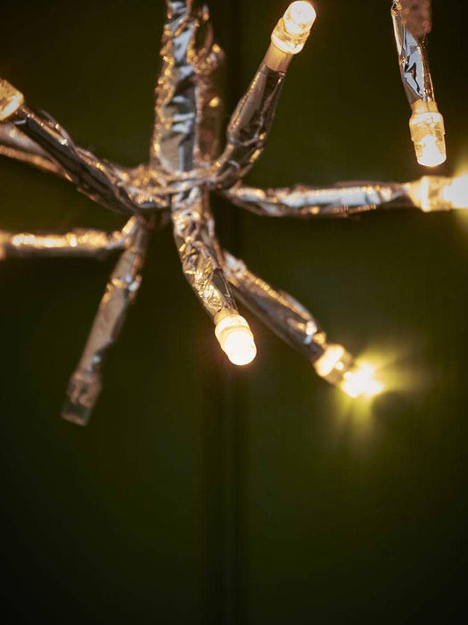 Indoor Outdoor Light Up Silver Snowflake