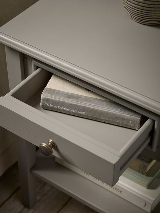 Camille Bedside Table - Grey
