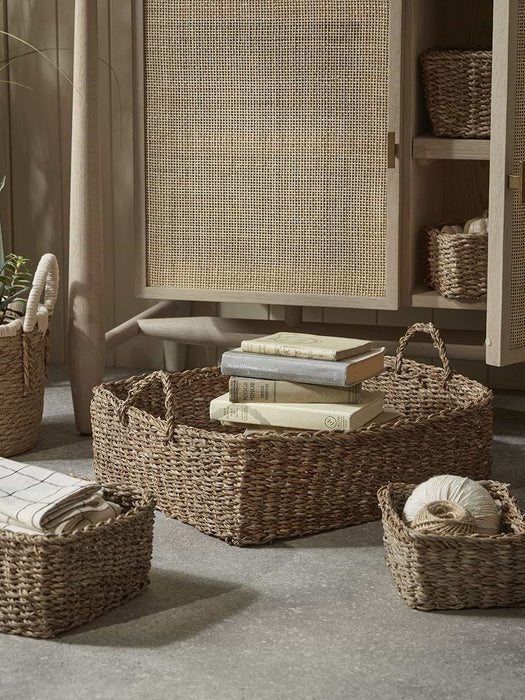 Five Piece Seagrass Tray Set