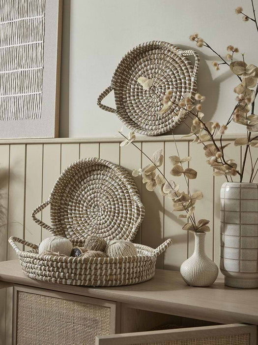 Three Nesting Seagrass Trays