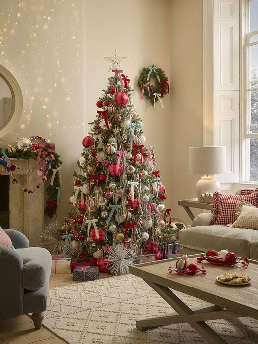 Young Pine Pre-Lit Christmas Tree - 7ft