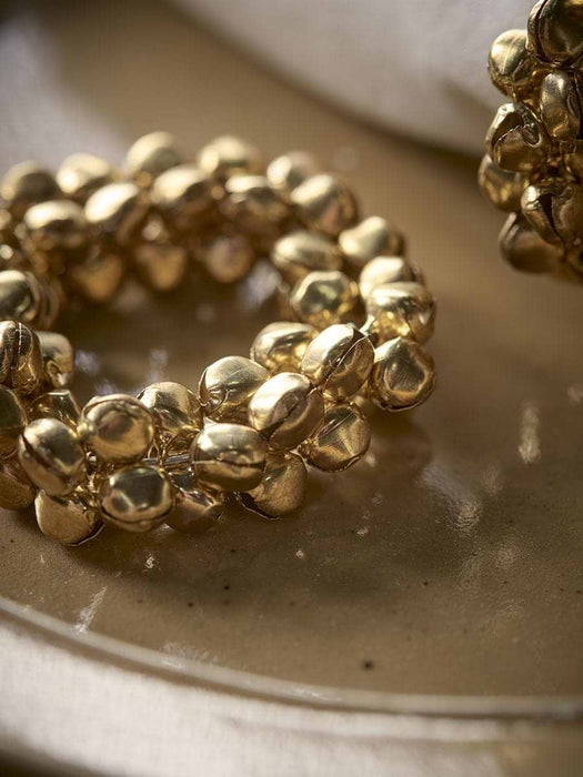 Four Golden Bells Napkin Rings
