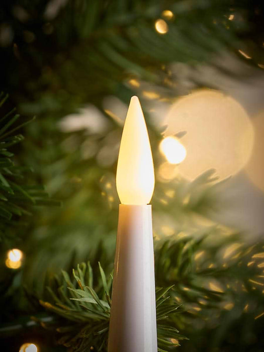 Ten Jewelled Remote Control Candle Tree Lights