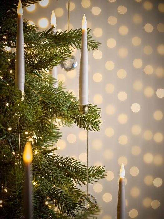 Ten Jewelled Remote Control Candle Tree Lights
