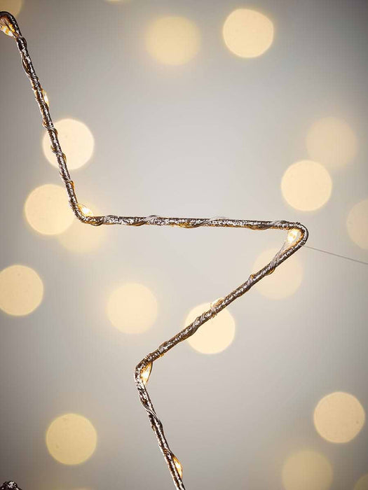Star Silhouette Light Up Tree Topper - Gold