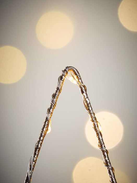 Star Silhouette Light Up Tree Topper - Gold
