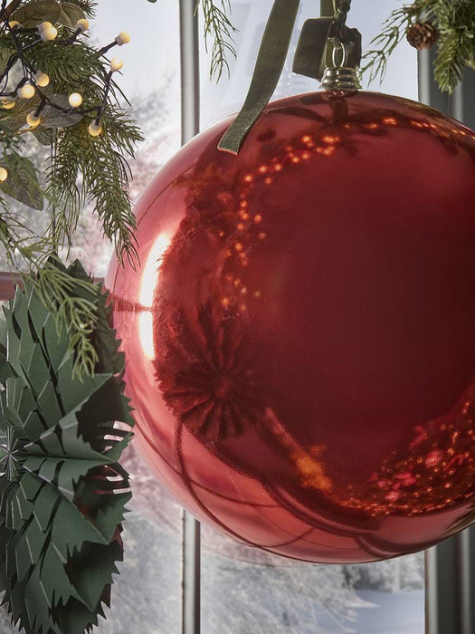 Supersized Bauble - Festive Red - 40cm