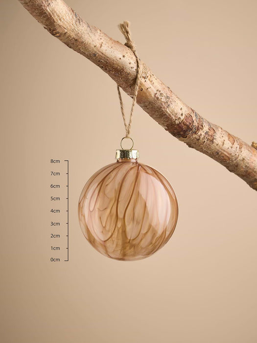 Twelve Painterly Glass Baubles