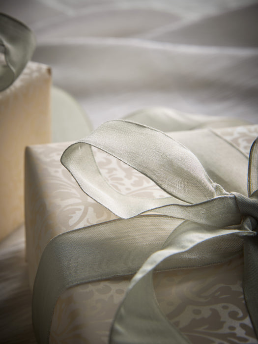 Voile Wired Ribbon - Soft Sage 20m
