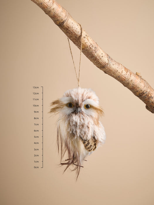 Four Large Feathered Hanging Owls