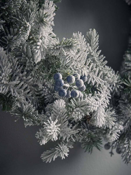 Snowy Faux Juniper & Pine Wreath