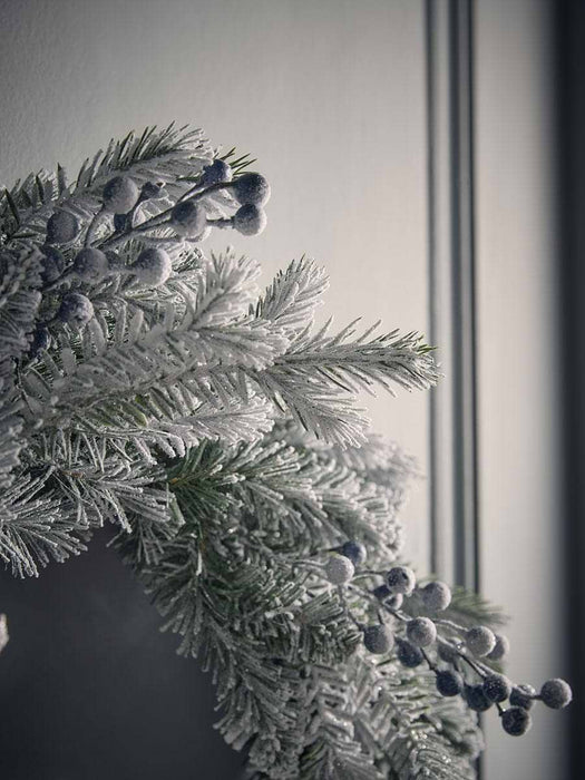 Snowy Faux Juniper & Pine Wreath