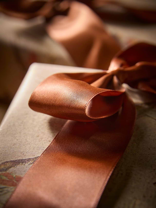 Twelve Satin Tree Bows - Clove