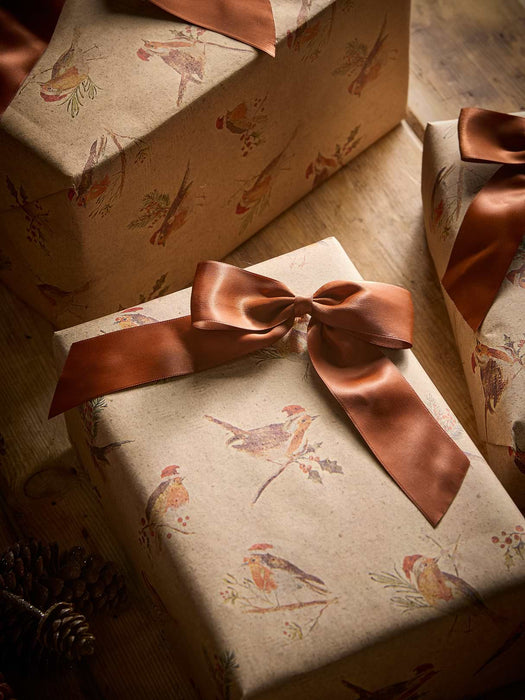 Twelve Satin Tree Bows - Clove