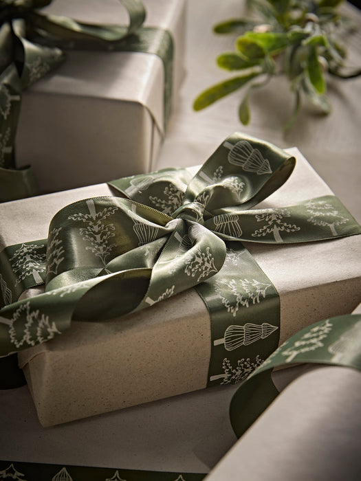 Christmas Trees Satin Ribbon 15m