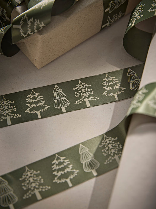 Christmas Trees Satin Ribbon 15m
