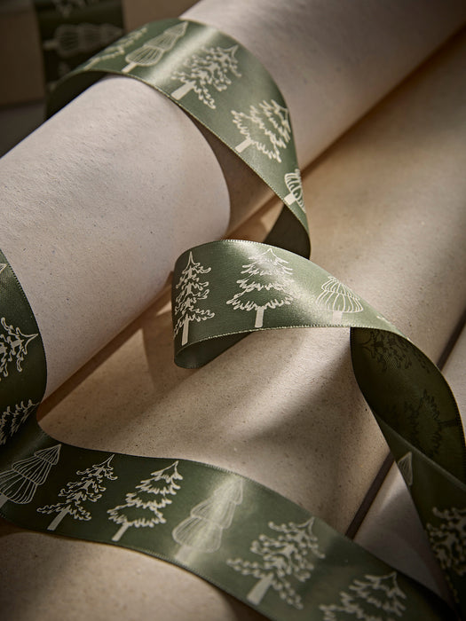 Christmas Trees Satin Ribbon 15m