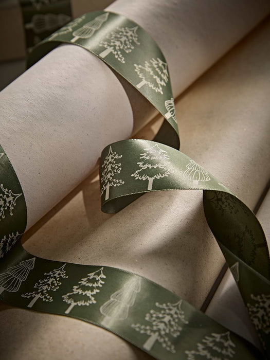 Christmas Trees Satin Ribbon 15m