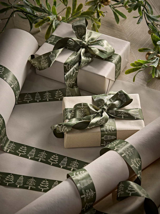 Christmas Trees Satin Ribbon 15m