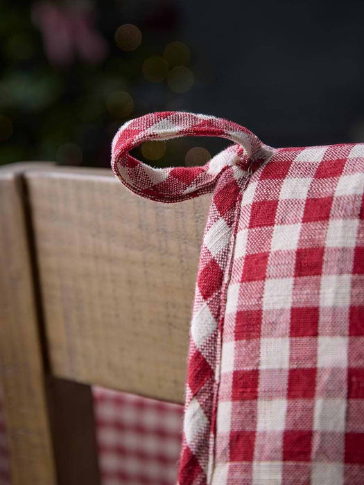 Gingham Double Oven Glove