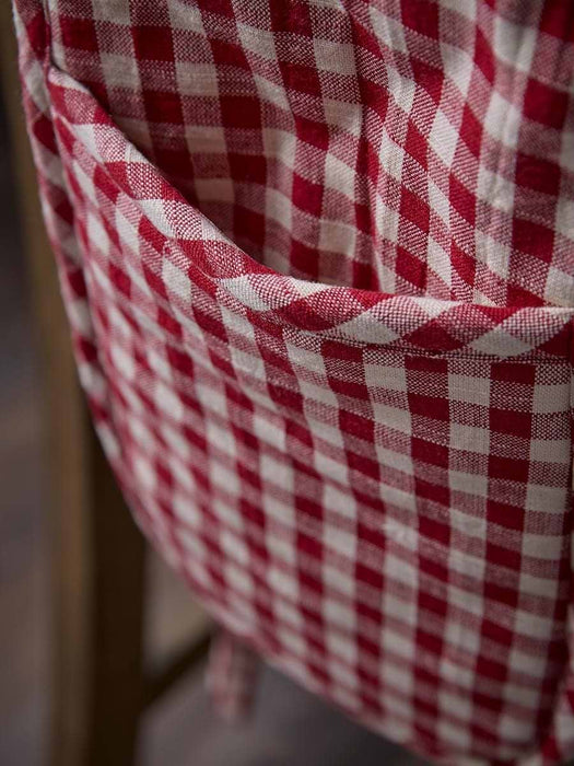 Gingham Double Oven Glove