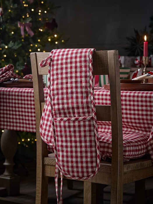 Gingham Double Oven Glove