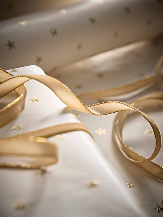 Slim Velvet Ribbon - Ochre & Gold 20m