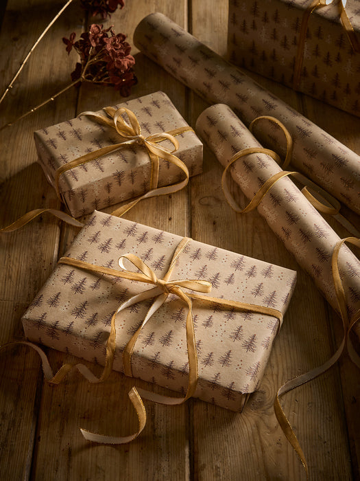 Slim Velvet Ribbon - Ochre & Gold 20m