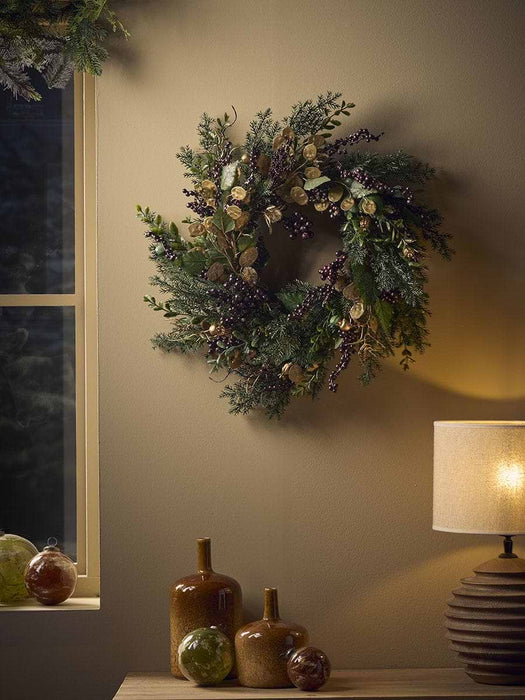 Glittered Forest Wreath
