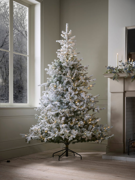 Snowy Bergen Spruce Pre-Lit Christmas Tree - 6ft