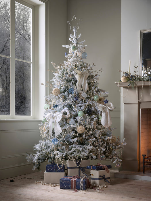 Snowy Bergen Spruce Pre-Lit Christmas Tree - 6ft