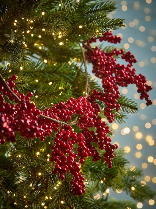 Glittered Red Berry Garland