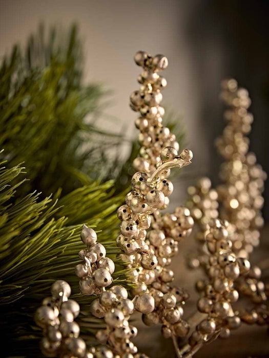 Glittered Champagne Berry Garland