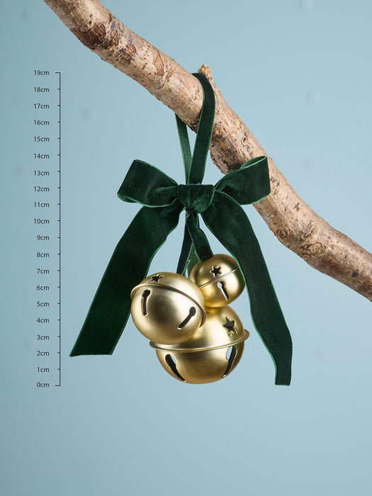 Six Hanging Bow Bell Clusters