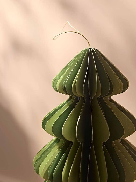 Supersized Striped Honeycomb Paper Tree - Green