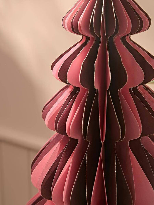 Supersized Striped Honeycomb Paper Tree - Pink