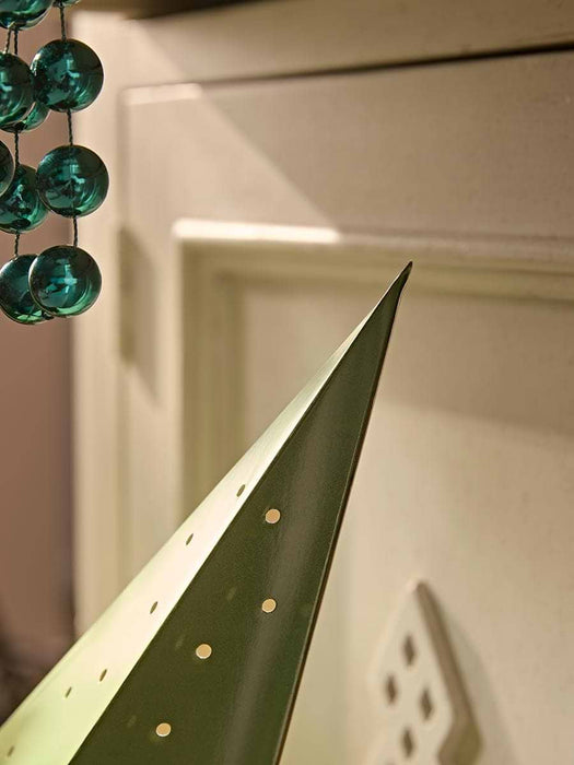 Striped Hanging Star - Green