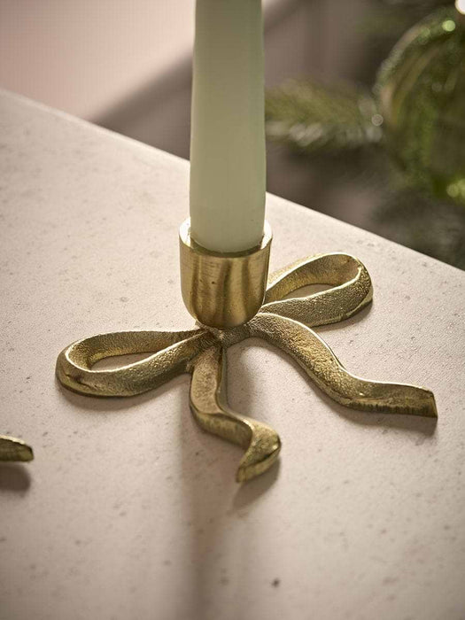 Two Fabulous Bow Candle Holders - Small