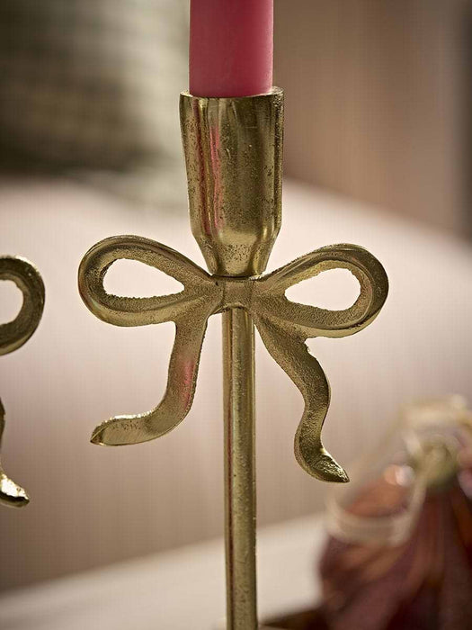 Two Fabulous Bow Candle Holders - Large
