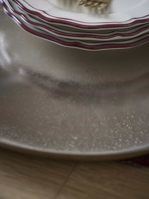 Silver Handmade Circular Tray - Large