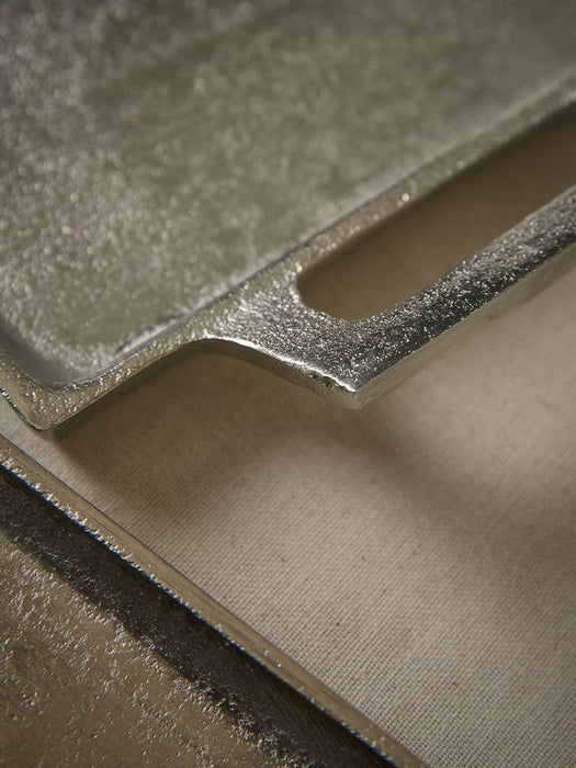Three Handmade Silver Display Trays