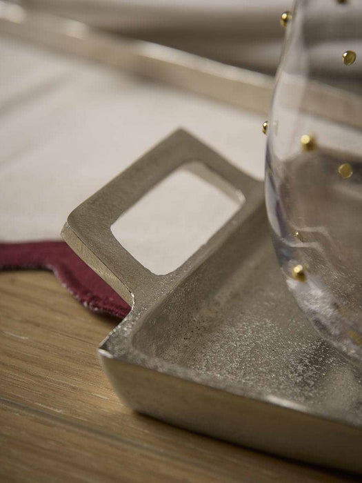 Three Handmade Silver Display Trays