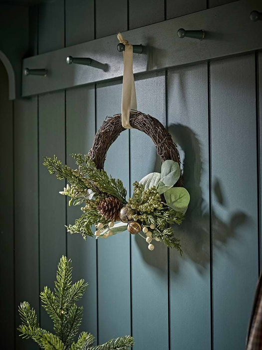 White Berry Pinecone Wreath