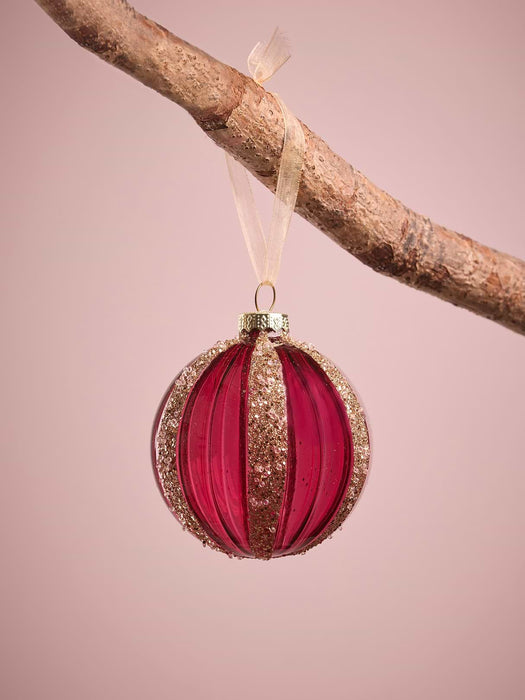Six Glitter Stripe Glass Drops - Small