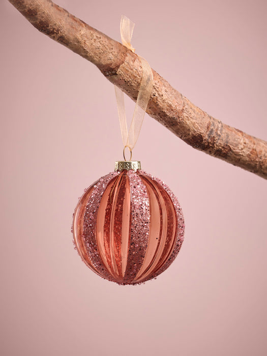 Six Glitter Stripe Glass Drops - Small