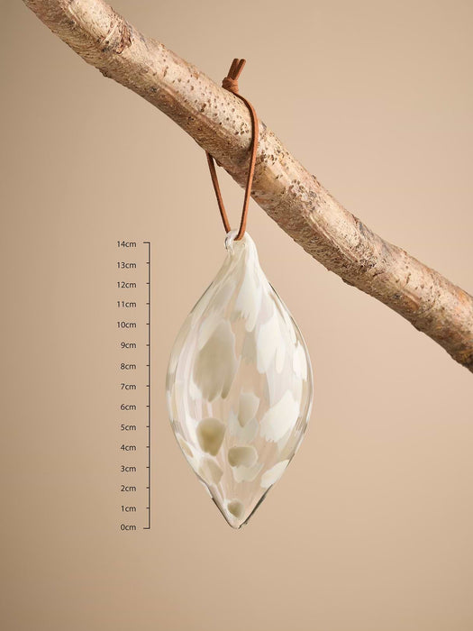Six Swirly Dot Glass Baubles