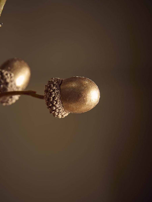 Antiqued Gold Acorn Faux Stem