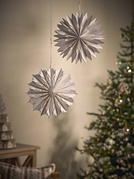 Small Cut Out Paper Stars - White
